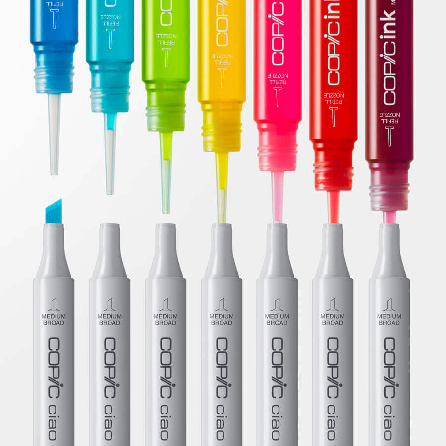 Refillable with Copic Ink