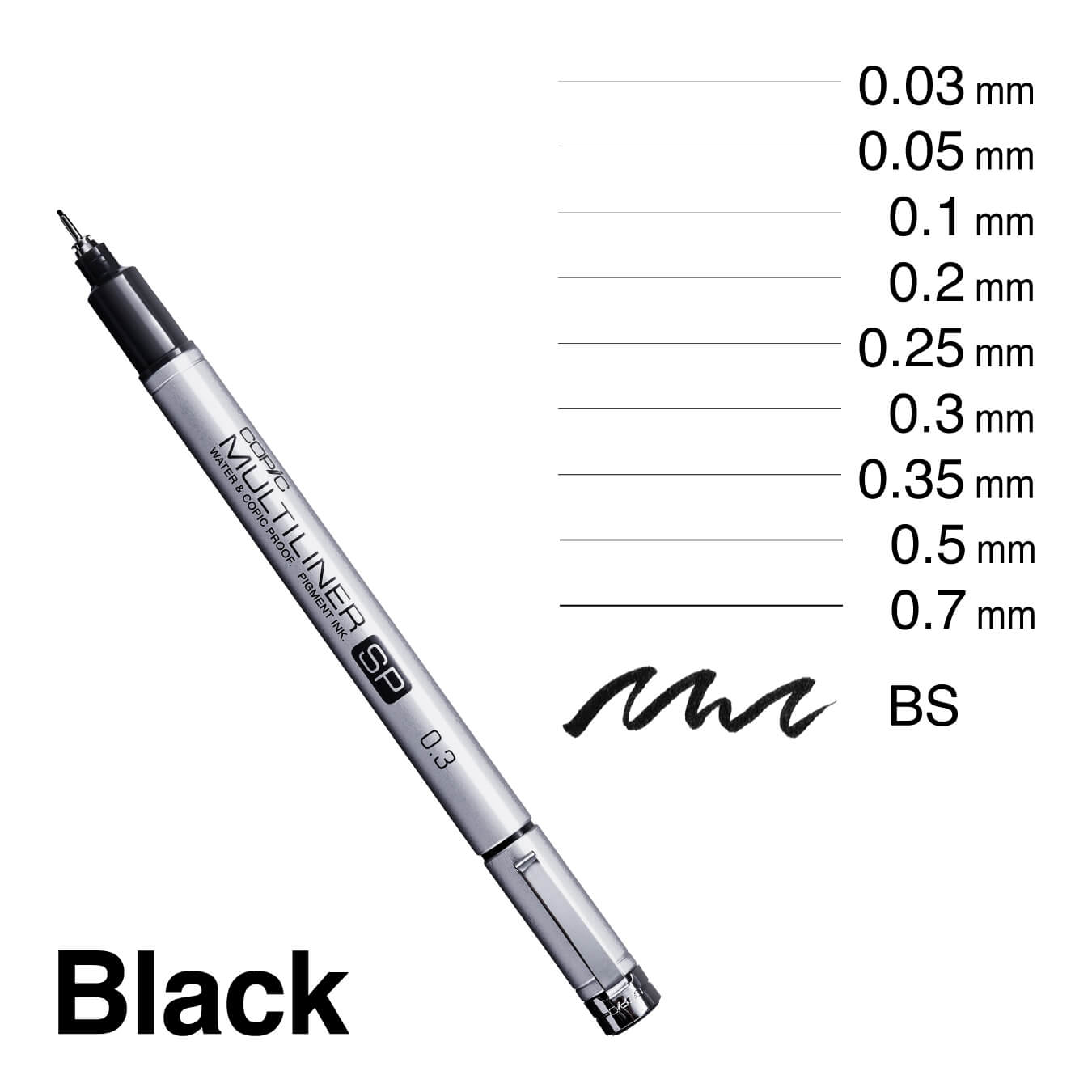 Centrum bak passend Sketching Pen from Copic, Copic Multiliner SP - COPIC Official Website