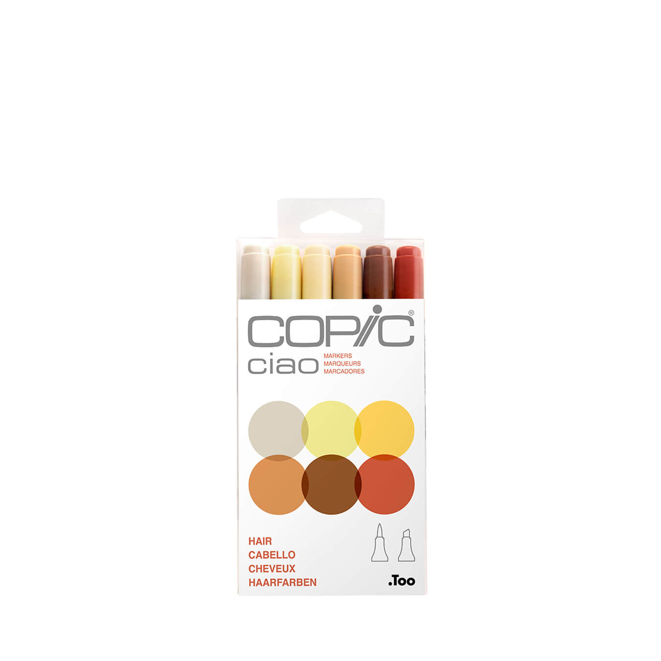 Copic Ciao 6 colors set Hair